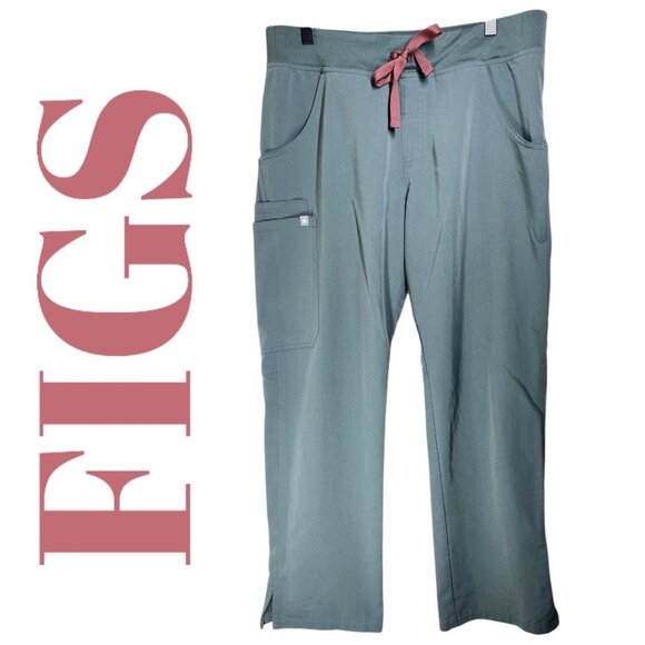 FIGS KADE T21004P TECHNICAL COLLECTION SCRUB PANTS BONSAI GREEN MEDIUM PETITE - Picture 1 of 16